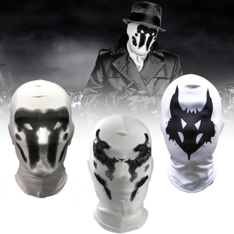 2020 Watchmen Rorschach Mask Cosplay Hooded Face Covering For All Seasons And Genders