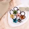 High Horsetail Hair Rope Bear Hair Rubber Bands Flower Scrunchies Women Hair Bands Sweet Hair Ties