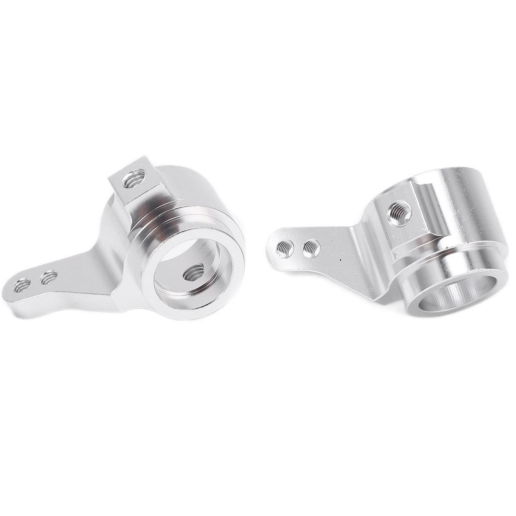 2Pcs Steering Cups Aluminum Alloy RC Car Replacement Parts Accessories for TAMIYA CC01Silver