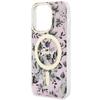 Etui do iPhone 14 Pro Max Guess Flower MagSafe Różowe