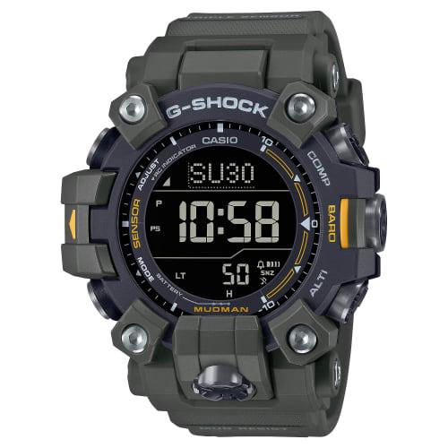 G-SHOCK G-Shock Master of G MUDMAN Casio CASIO Solární rádio Digitální hodinky Černá khaki zelená GW-9500-3 zámořský model