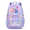 Lilo & Stitch Backpack for Kids Boys Girls, Large Capacity School Bag, Cute Cartoon Daypack, Blue