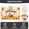 Happy Thanksgiving Placemats Set of 4, Turkey Placemats for Party Supplies, 12 X 18 Inch