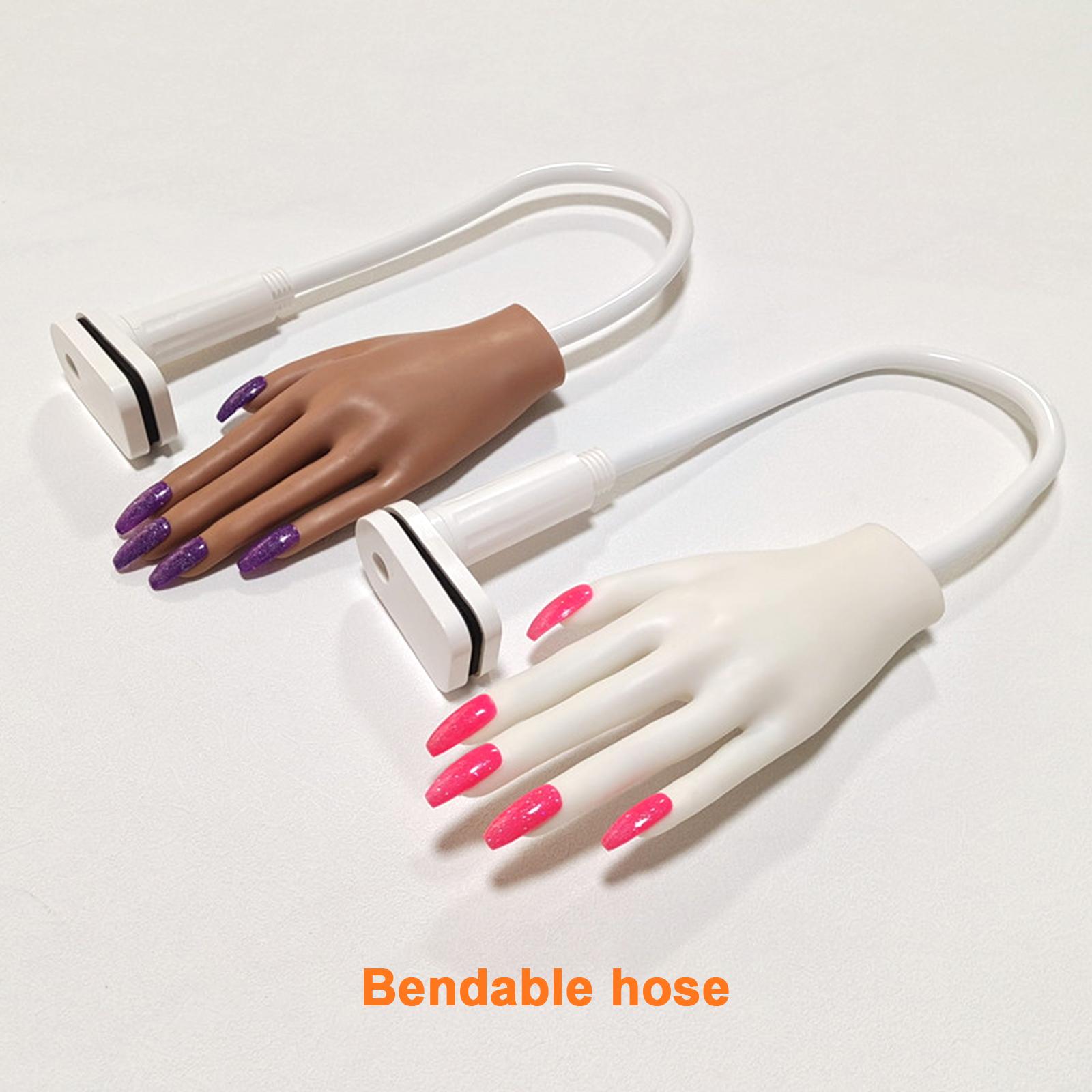 Nail Art Fake Finger Model Practice Hand Nail Art Fake Hand Bendable Hand Model Simulation Hand