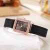 Luxus Inlay Strass Zifferblatt Quarzuhren Mode Lederarmband Armbanduhr Dropshipping Geschenke Damen Uhr
