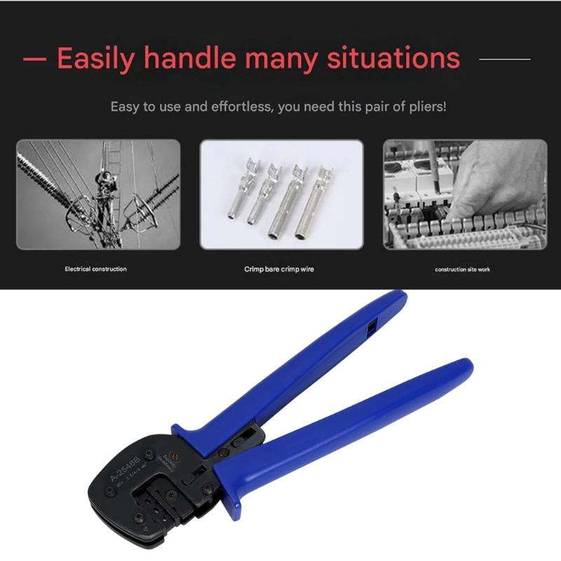 Solar Connector Crimping Tool with Ergonomic Handle Solar Crimper for Full Crimp on Cable Size 2.5/4.0/6.0mm²
