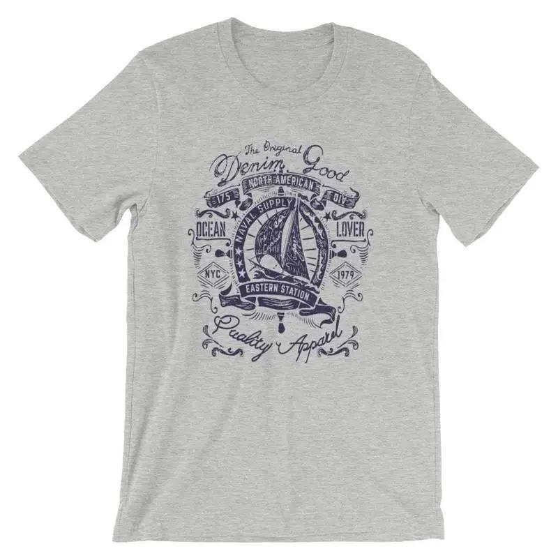 Sailing Ship T Shirt 100 Cotton Premium NEW S разноцветный
