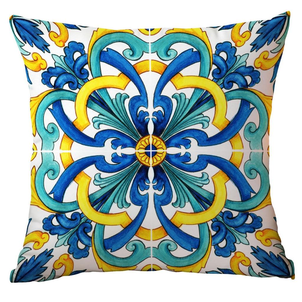 Geometric Summer Lemon Pillow Case Home Sofa Cushion Pillow Case