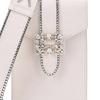 Roger Vivier Broche Vivier Series Versailles Diamond Buckle Leather Mobile Shoulder Bag Women shoulder bag Cream RAWAVFO0300MU5C019