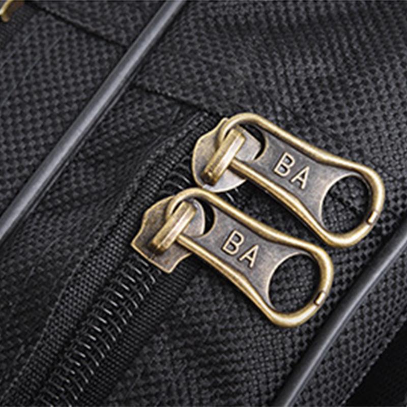 Fishing Rod Case Foldable 1.5m Canvas and Metal Fishing Rod Bag for Outdoor Fishing Tackle Black