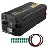 Power Inverter, 6000W, Modified Sine Wave Inverter DC 12V To AC 230V Car Converter with LCD Display, LED Indicators EU Outlets Power Inverter