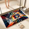 Geometric Dirt-Resistant Entrance Floor Mat - Easy To Clean & Wear-Resistant, Decorative Entryway Foot Mat