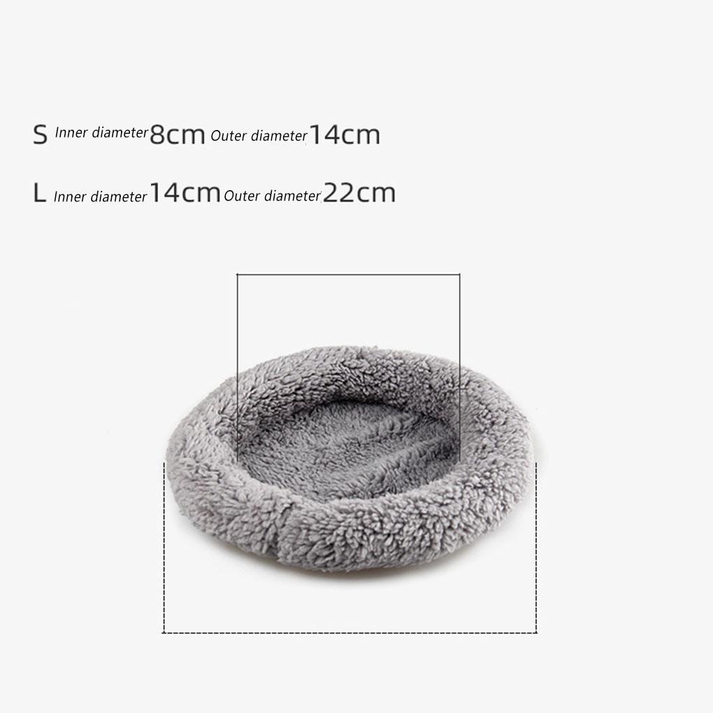 Wohnzimmer Schlafzimmer Kleintier Warmes Plüschbett Tierkäfig Winter Wiederverwendbare Baumwolle Ruhematte Einfarbiges Kissen Haustierbedarf