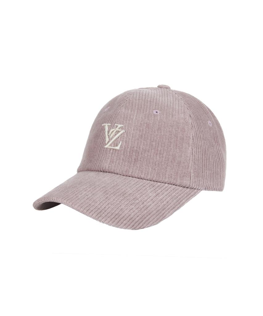 Bajal 3D Monogram Pigment Washed Corduroy Oversized Ball Cap Pink