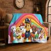 Cute Dog P-Patrol Cartoon Soft Flannel Throw Blanket,Cozy Blanket for Bed,Couch,Sofa,Bedroom,Living Room,Travel,Picnic kids