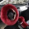 Luxury Plush Steering Wheel Cover Soft Faux Fur Winter Protector For Car Steering Wheel  Beautiful And Diverse