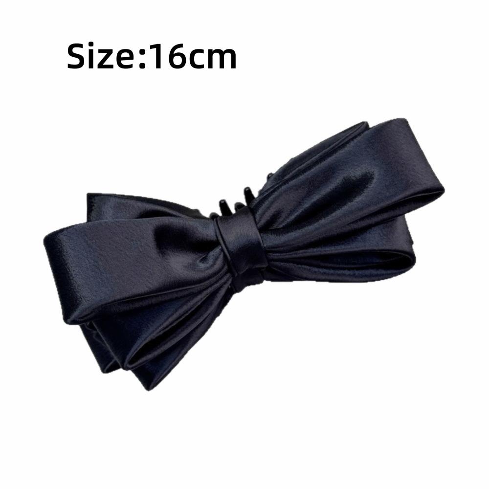 Strong Grip Bow Hair Clip Spring Mechanism High Ponytail Barrette Special Occasion Styling