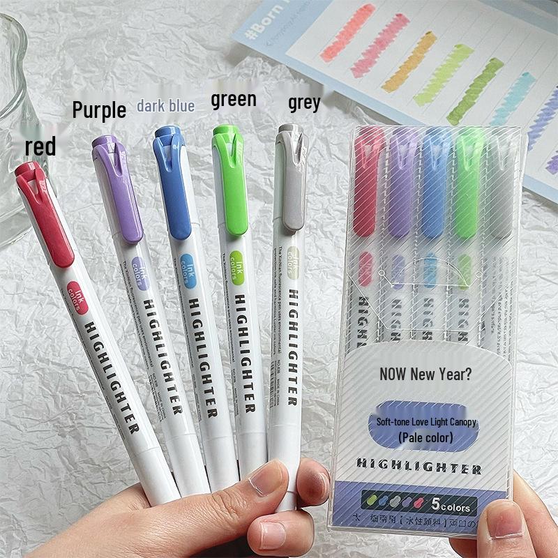 

Zebra Double-Ended Highlighter: 30 Vibrant Colors, No Bleed, Perfect for Marking & Underlining in Planners