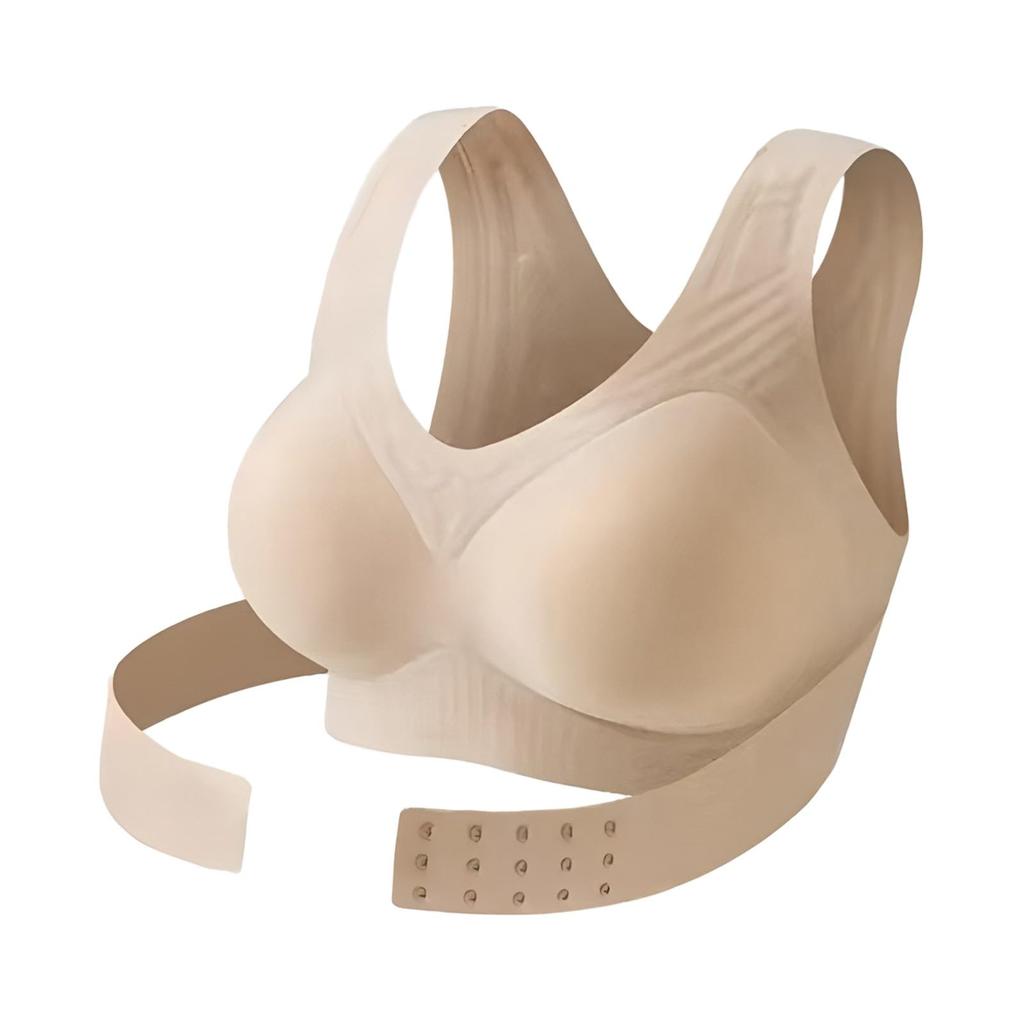 Adjustable Seamless Wireless Bra with Soft Underwire Support Posture Correction Sports Bra Shaping Back Support Comfort Fit