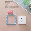 Switch Sticker Protective Cover, Three-dimensional Wall Sticker, Living Room Socket Sticker, Creative and Cute Cartoon Decorative Sticker
