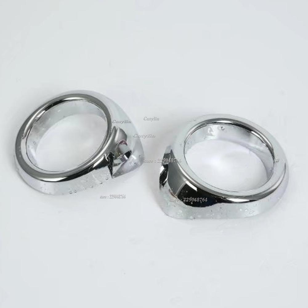 For Subaru XV Crosstrek 2017 2018 ABS Chrome Front Fog Light Cover Trim Foglight Eyebrow Molding Garnish Car Styling