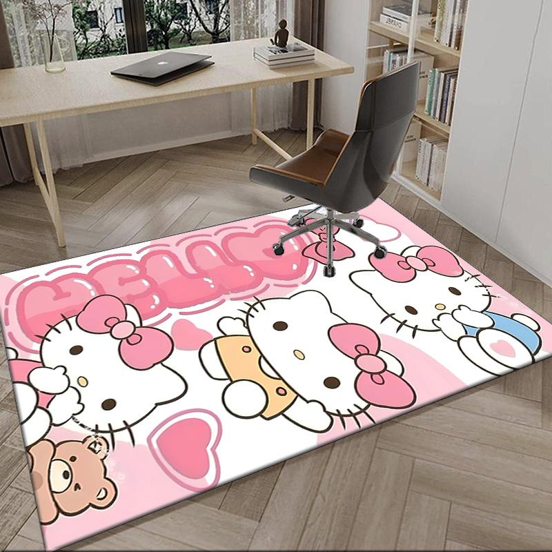 Pink Kitty Birthday Party  Carpet, Kitchen Rugs, Yoga Mat, Non-Slip Mats, Rug for Bathroom, Living Room bedroom, Camping Rugs Christmas Gift