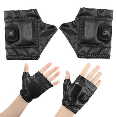 Elektrisch beheizter Handschuh Thermische Wärmehandschuhe Wasserdicht Fingerlos 3 Temperaturstufen Beheizte Touchscreen Wiederaufladbare Handschuhe für Winter