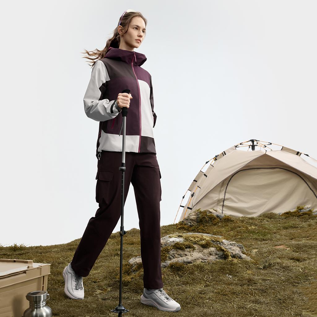 Fila Explorer Breathable Shell Fashionable Versatile Outdoor Hiking Travel Warm Windproof Jacket Women Jackets A11W537714F-WT