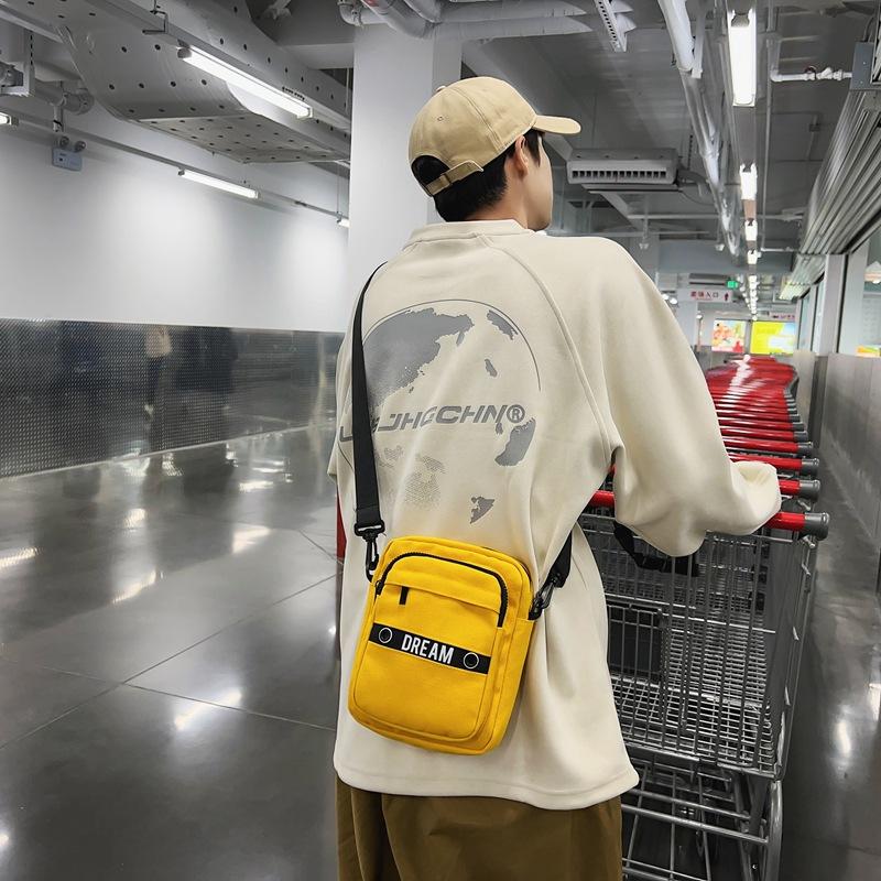 Повседневные мужские поясные сумки холщовые модные кошельки для монет многофункциональные — фото 4