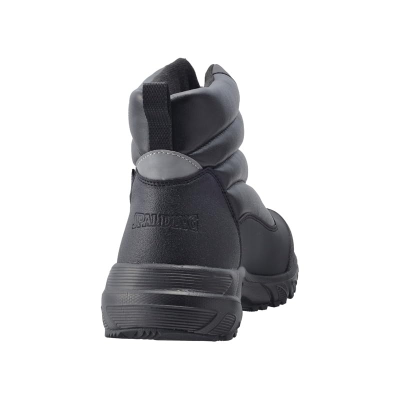 SPALDING Men's Waterproof Snow Boots, Wide Width, 6E, SFW 4130, Black, Size 25.5 Cm