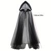 1/2pcs Halloween Witch Cape Elegant Masquerade Events Cloak Double-Layer Cosplay Vampire Costume Accessory for Themed Party Robe
