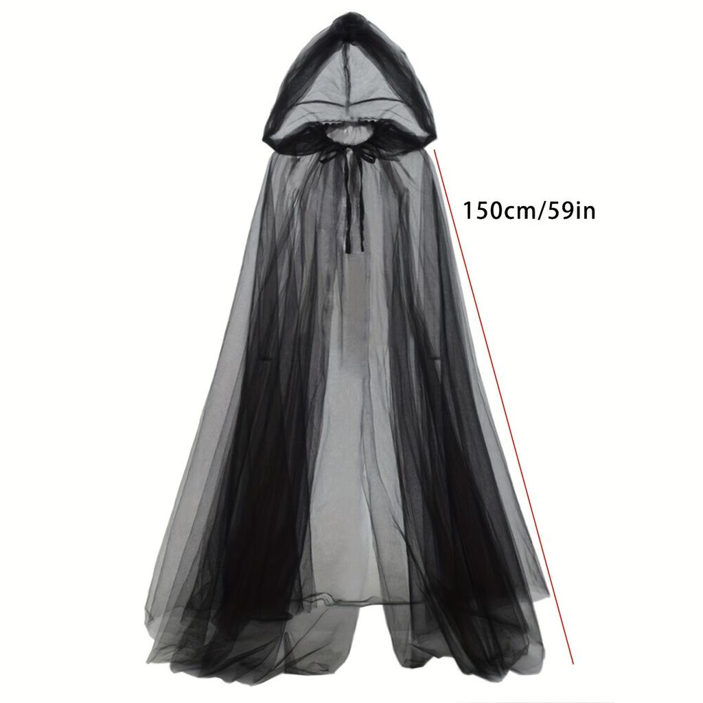 1/2pcs Halloween Witch Cape Elegant Masquerade Events Cloak Double-Layer Cosplay Vampire Costume Accessory for Themed Party Robe