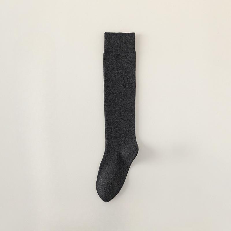 Female Spring and Autumn Pure Cotton Thin Pressure Long Leg Socks