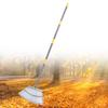Garden Rake Wide Leaf Rake for Shrub with 25 Tines Yard Thatching Rake with Adjustable Handle for Picking Leaves Grass Clippings Garbage
