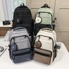 Schoolbag trendy cool versatile large capacity men's junior high school high school student schoolbag grades 1-1 outdoor travel backpack women
