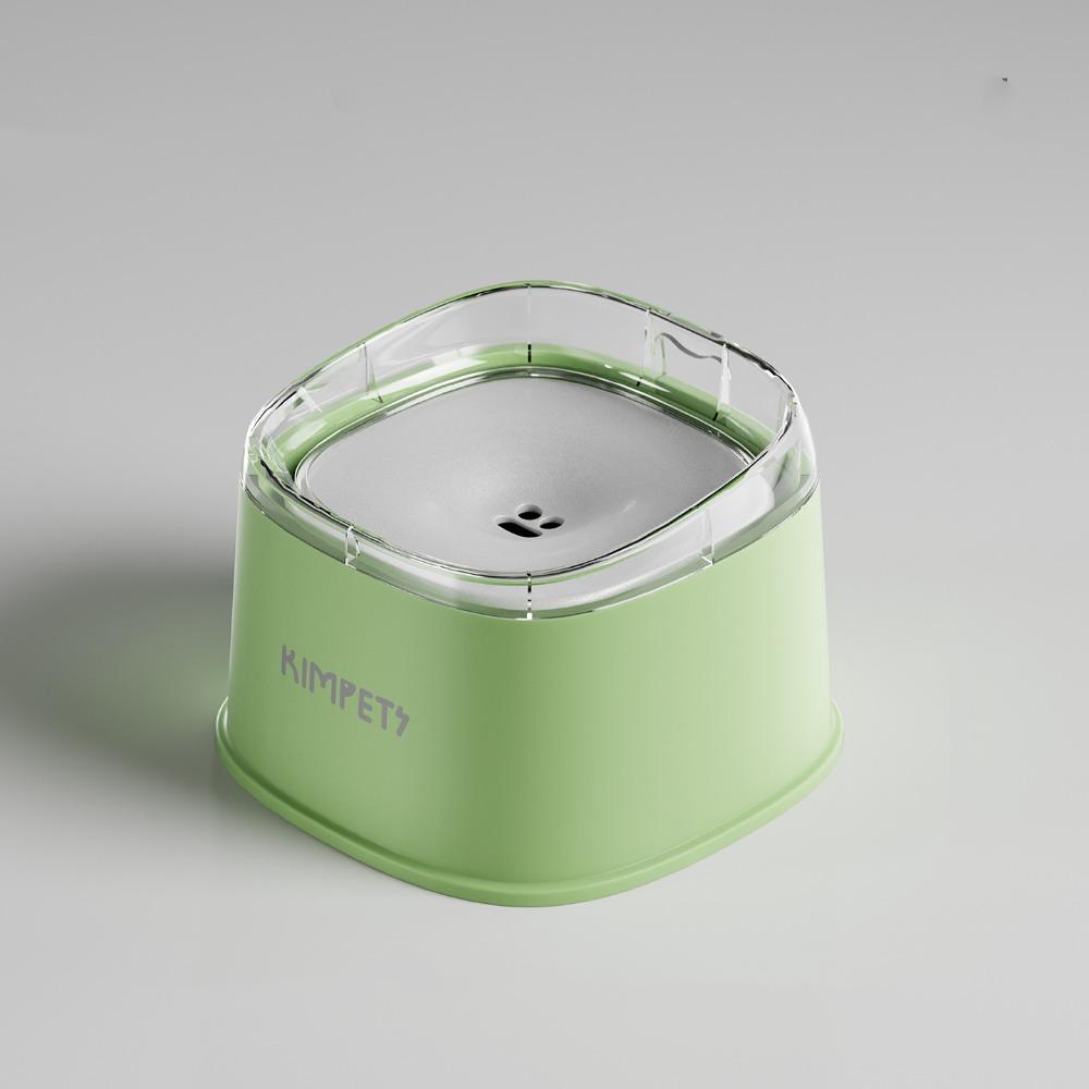 

Несмачиваемый рот Плавающая миска для питомца Непроливающаяся миска для медленного питья для собак и кошек зелёный