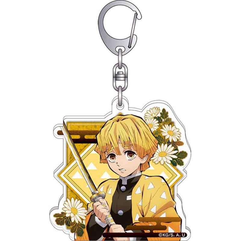 Anime Demon Slayer Keychain Tokitou Muichirou Rengoku Kyoujurou Kanroji Mitsuri Kamado Tanjirou Keyring Bag Car Key Chain Gift