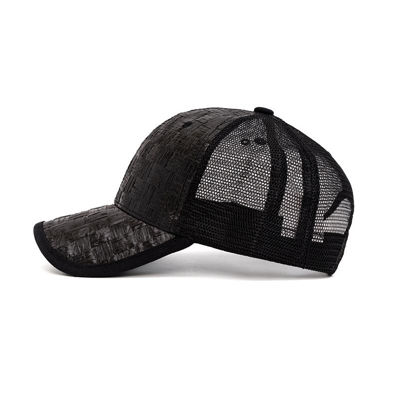 Summer Straw Baseball Cap Men's Outdoor Breathable Cap Women's Mesh Sunshade Cap