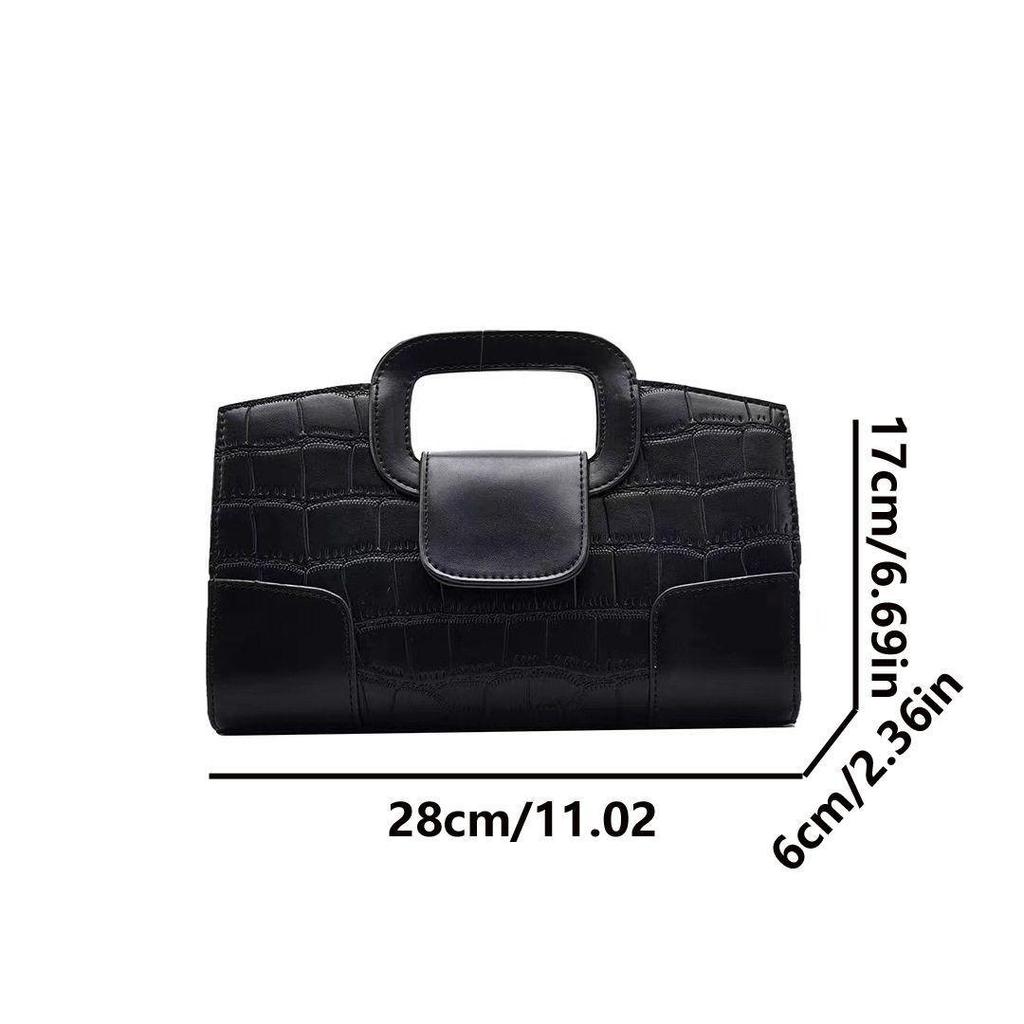 Borsa da sera a tracolla e pochette con motivo coccodrillo da donna 2026 - Design di nicchia
