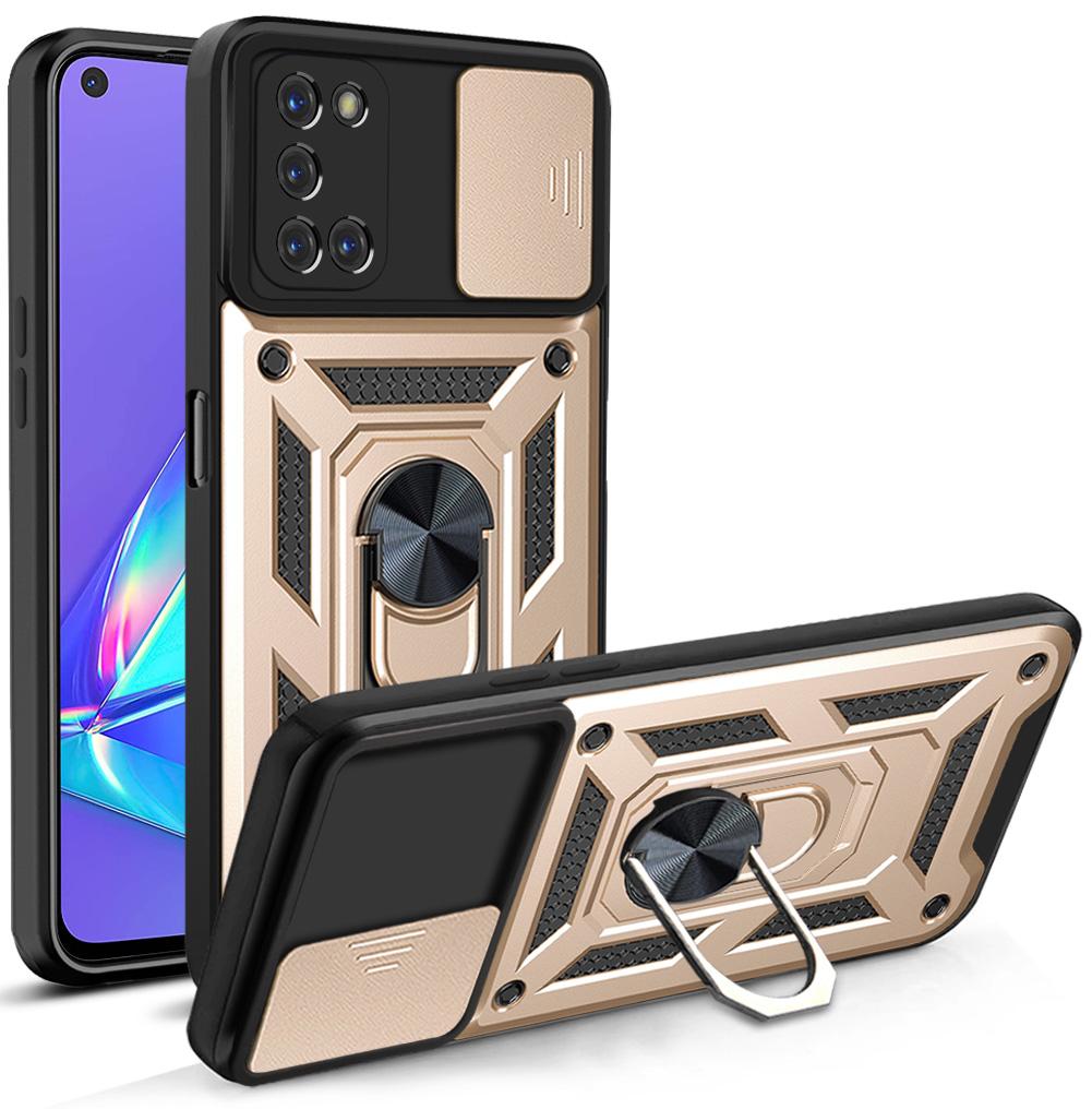 Per Custodia OPPO A54 5G Copertura OPPO A74 5G OPPO A74 5G A54 5G Supporto ad Anello Magnetico Custodia Corazzata per Telefono Protezione Scorrevole per Fotocamera Cover Posteriore
