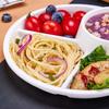 Creative Grid Plate Food Grade Material Quantitative Weight Loss Meal Children High and Low Temperature Resistant Tableware Set