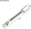 2-in-1 Watermelon Fork, 9.5 Inch Stainless Kitchen Tool 2 PCS