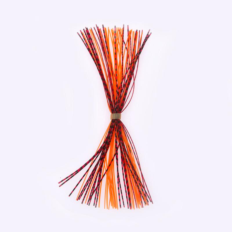 600pcs Mixed Color Silicone Skirts for Spinnerbait Buzzbait Rubber Jig Lures Squid Skirts
