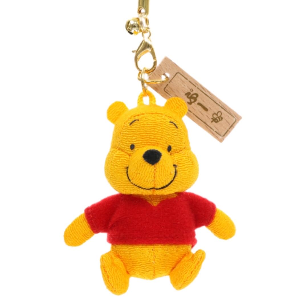 

Winnie the Pooh Mascot Strap with Senshafuda Tokyo Disney Resort Netsuke Chirimen-style (Shrine Tag) - Exclusive, Japanese-Style