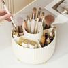 Rotating Storage Organizer Plastic Makeup Brush Holder Desk Desktop Multifunctional Pen Pencil Case Cosmetic Organizer