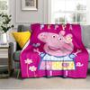 Princess Peppa Blanket Suitable for Sofas, Beds, Offices, And Camping - Perfect Gift for Halloween Christmas