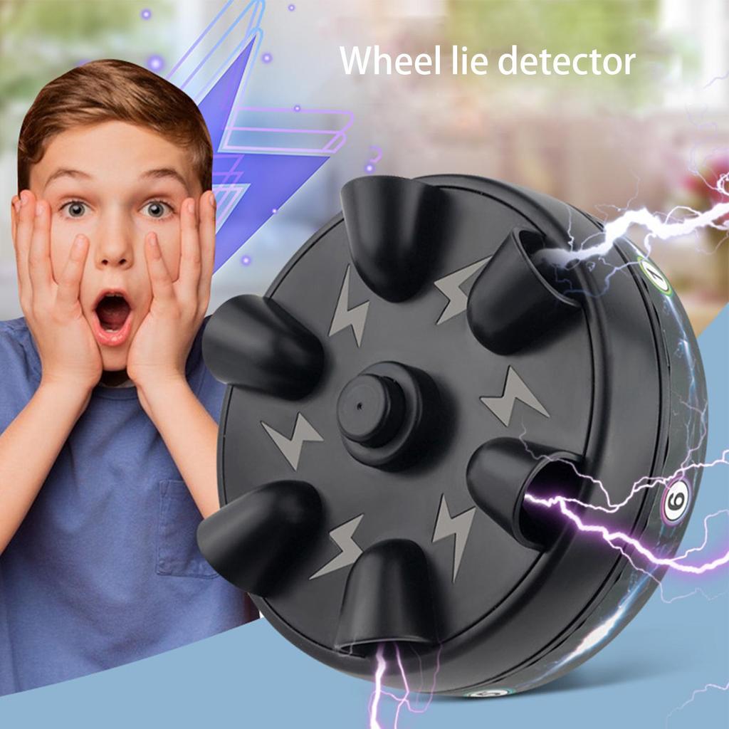 Shocking Roulette Lie Detecto For Kids Adults Electric P Olygraph Test Finger Toy Party Game Parent-child Interaction Funny Toys