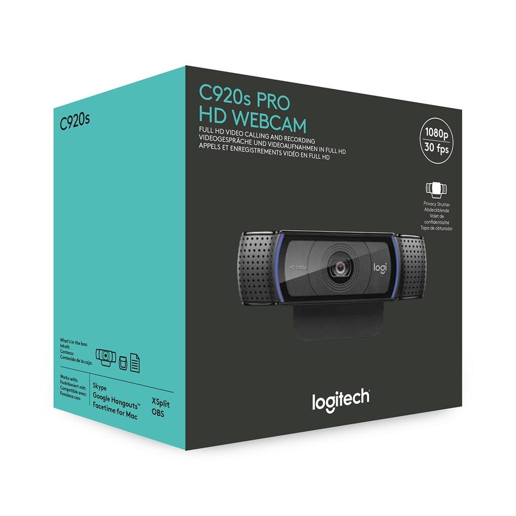 LOGITECH C920S PRO HD WEBCAM camera