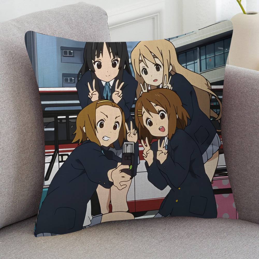 Anime KON Cartoon Series Square Pillowcase Soft Waist Sofa Cushion Cover Bedroom Room Pillowcase