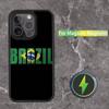 Brazil Brazilian Flag Phone Case For iPhone 16,15,14,13,12,11,Pro,Max,Plus,Mini,SE Magsafe Magnetic Wireless Charging